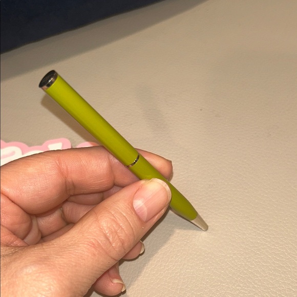 Coach Lime Green Pen with Silver Cap - Picture 4 of 6
